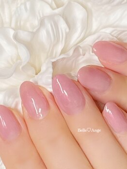 ベルアンジュ(belle ange)の写真/[上品シンプル×美フォルム]職場でもOKな派手すぎず上品で可愛いネイルで綺麗な指先に*