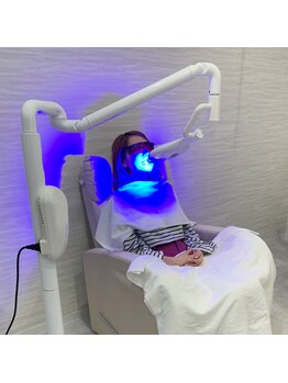 ロージュ 岐阜茜部サロン(Loge)の写真/お出かけの直前にも◎たった1回で"白さ"を実感できる！即効力が違う"高出力80W"強力セルフホワイトニング