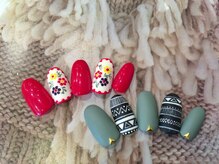 アイラッシュアンドネイル専門店 クラル(CURAR)/手書きアート☆￥8980