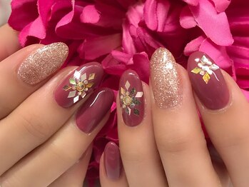 アイリッシュネイル 久屋大通店(Irish Nail)/ボルドー×ダイヤホログラム