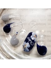 ネイルズガッシュ 大森駅前店(NAILs GUSH)/＊グレイッシュフラワー＊