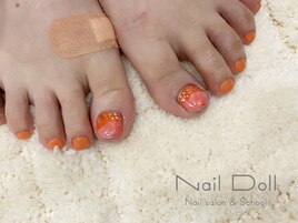 フット　オレンジニュアンス