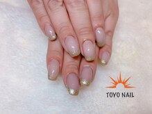 トヨネイル(TOYO NAIL)/シンプルラメフレンチ☆