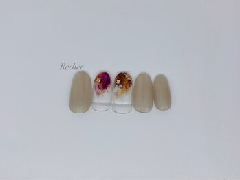 ネイルサロンリシェ 烏丸御池(Recher)/年末年始 ニュアンス