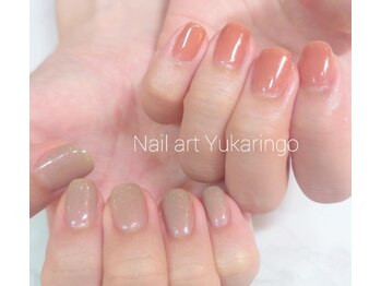 ユカリンゴ(Yukaringo)/アシメトリー秋ネイル