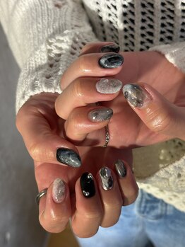 .2 セカンド/ブラック×シルバーネイル