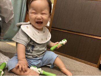 子育てママの整体サロン/施術中のお子様の様子