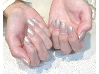 ルヒアネイル イオン戸畑ショッピングセンター店(Ruhia Nail)/パールラメグラデーションネイル