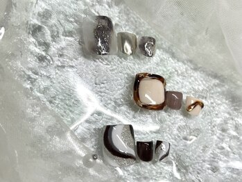 ワンフォアスマイル 北谷店(One for smile)/秋ネイル×フットネイル