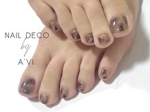 ネイルデコ(nail DECO)/フットワンカラー/ニュアンス