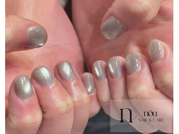 シルバーマグネットネイル