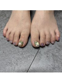 春フットネイル