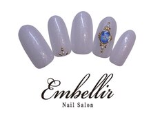 アンベリール 横浜店(Embellir)/(222)雪の結晶フレームネイル