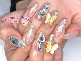 【ロングネイル】オーロラネイル