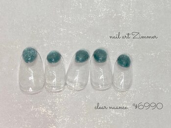 ネイルアート ジマー/クリアニュアンスコース¥6990