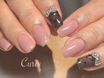 キュアーズ ネイル(CURES NAIL)/シースルードットネイル
