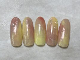 桃ネイル