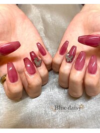 秋ネイル**ワンカラー