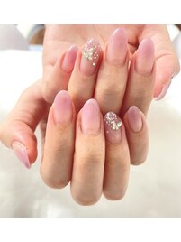 キラキラちょうちょ×グラデ