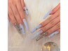 【チップ長さ出し１０本】×シンプル持ち込みデザイン￥13,300