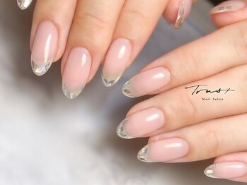 トラストネイル 垂水(TRUST NAIL)の写真/【オフィスネイルやシンプルデザインもお任せください♪】パラジェル使用＆フィルインで自爪に優しい◎