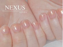 ネクサス(NEXUS)/オレンジのヘルシーチークネイル