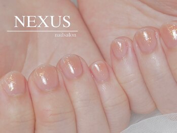 ネクサス(NEXUS)/オレンジのヘルシーチークネイル