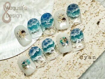 シアン(Cyan)/定額デザイン