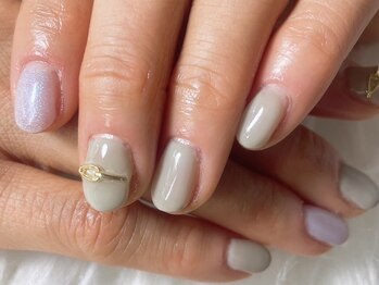 アリープラスレディサロン(ALLY+Lady SALON)/若草色ネイル