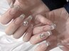 HAND★チップ長さ出し☆マグネットフラッシュネイルorミラーネイル