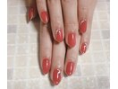 ブラウンレッドnail