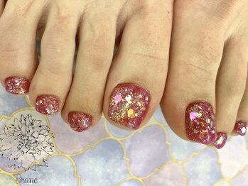 ブラン(Blanc)/キラキラフットネイル