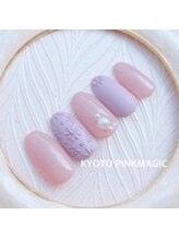 ピンクマジック(PINKMAGIC)/立体小花ネイル