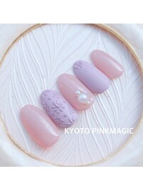 立体小花ネイル