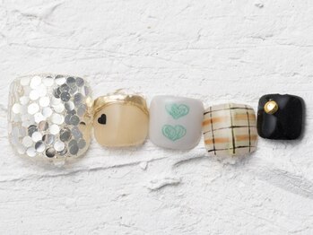 ジェミーネイル エビス(Jemiy nail ebisu)/韓国手描きハートホロ10960yen