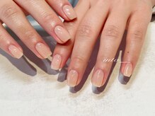 ネイルサロン イントゥ(into_)/ヌーディー　ベージュ　シンプル