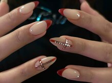 ジェミーネイル エビス(Jemiy nail ebisu)/個性派ボルドーフレンチ