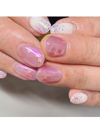 桜ネイル/マグネットネイル