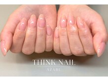 ティンクネイル 麻布十番店(THINK NAIL)/【麻布ネイル】透明感ネイル