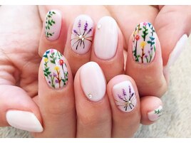 ボタニカルフラワーのアート