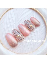 ピンクマジック(PINKMAGIC)/ツイードネイル