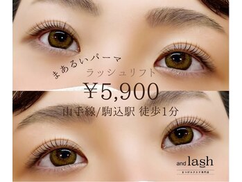 アンドラッシュ 駒込駅前店(and lash)/《まつげパーマ》