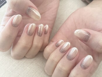 エムスラッシュ ネイル センター北店(M.SLASH)/パラジェル ホワイトミラー