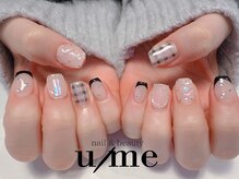 ユーミー(u/me)/ブラック韓国ネイル
