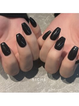 リッシュ(RICHE)/ブラックワンカラーネイル