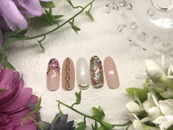 ネイルサロン&スクール ジーナ(GINA)/カラフルシェルお呼ばれネイル♪