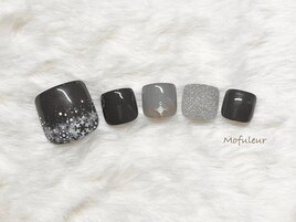 雪の結晶・チャコールグレー