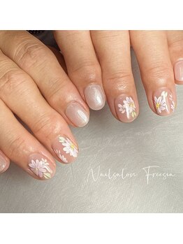 フリージア(Freesia)/お花ネイル