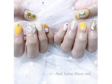 Moon veil【ムーンヴェール】パラジェル/持ち込み/長さだし/ワンホンの雰囲気（持ち込みデザイン）