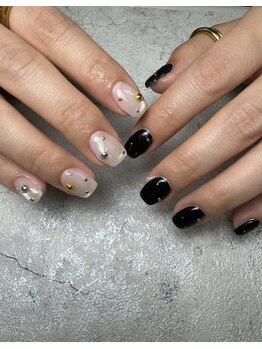 フラワーズネイル(flowers nail)/おしゃれスタッズネイル